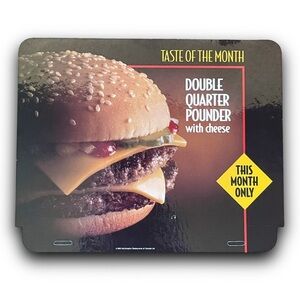 Rare 1993 McDonald's Double Quarter Pounder Meal Vintage Translite Sign